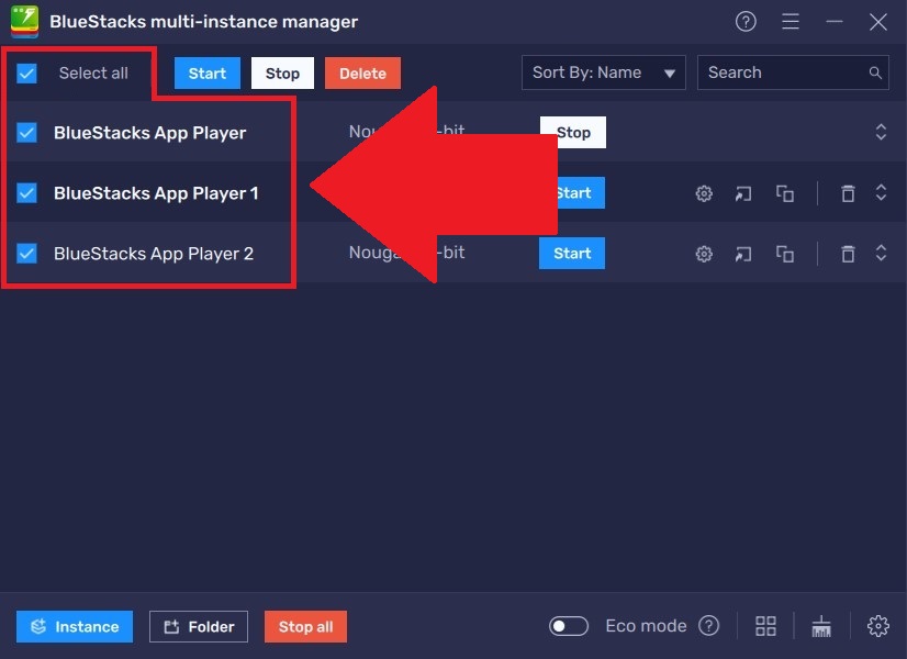 How to organize instances in the Multi-instance Manager on BlueStacks 5 –  BlueStacks Support