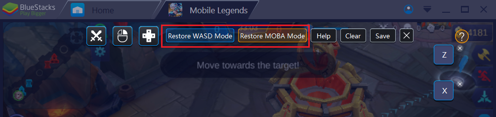 bluestacks mobile legends controls