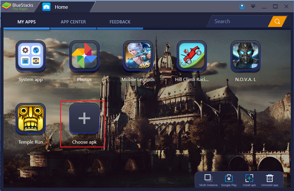 how to instaholl apk on bluestacks for mac