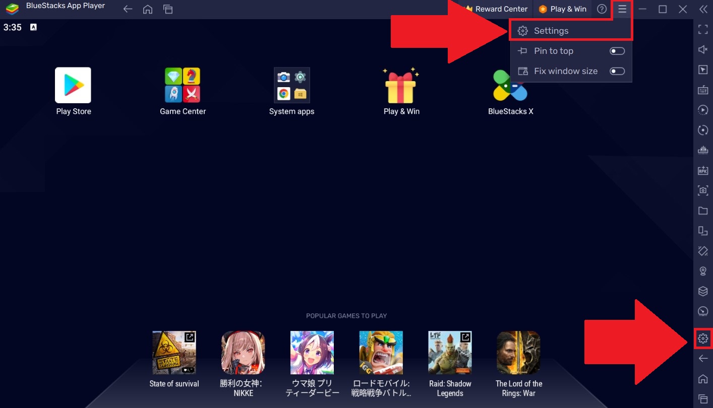 How to use the BlueStacks 5 Settings menu – BlueStacks Support