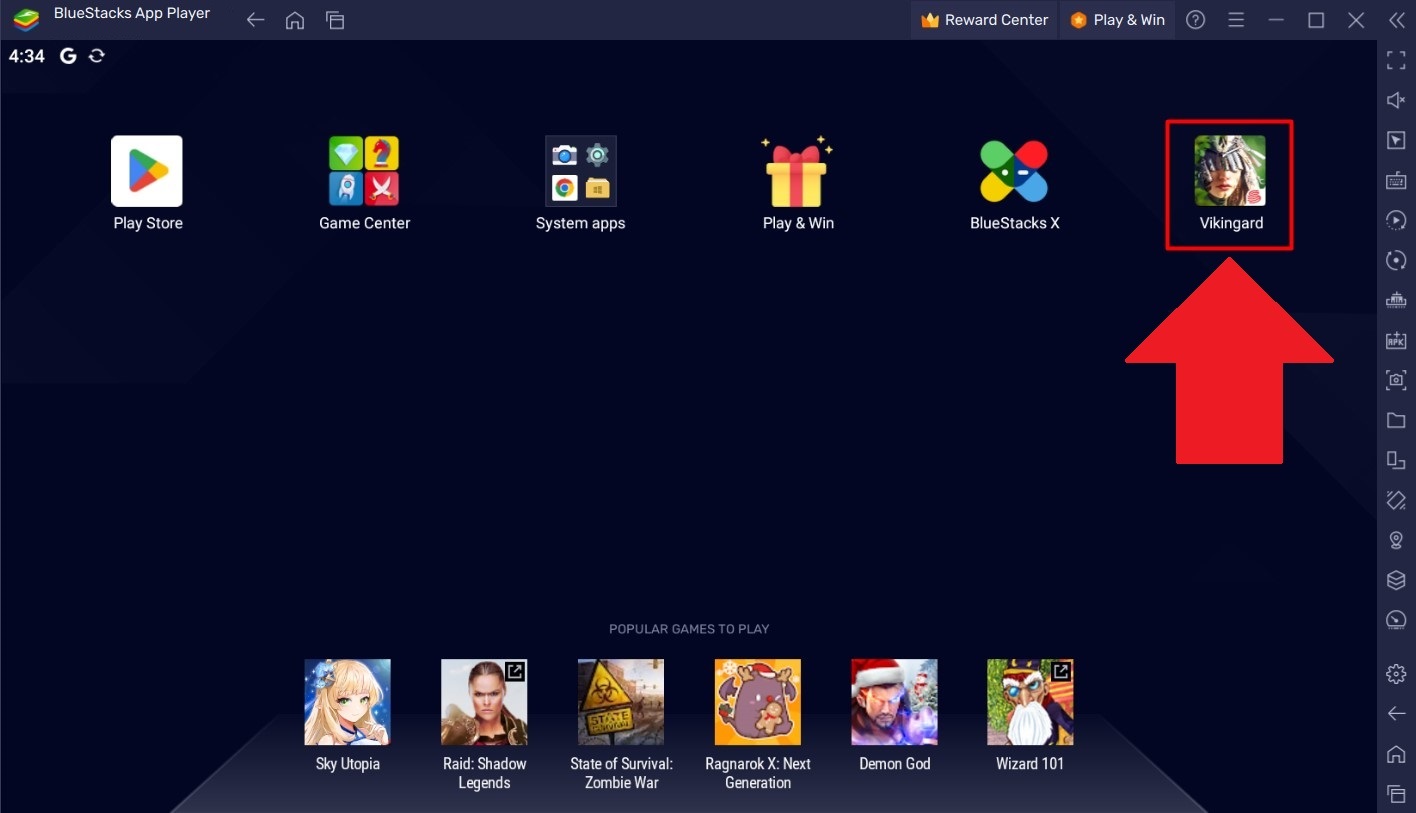 Решение проблемы недоступного Vikingard в поиске Play Store на BlueStacks 5  – Поддержка BlueStacks