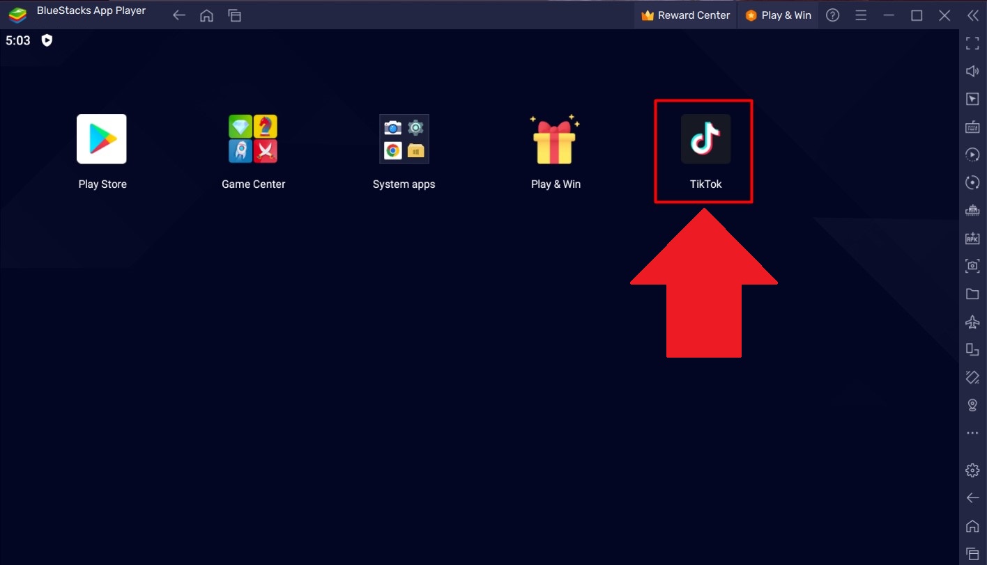Solution for a black camera screen in TikTok on BlueStacks 5