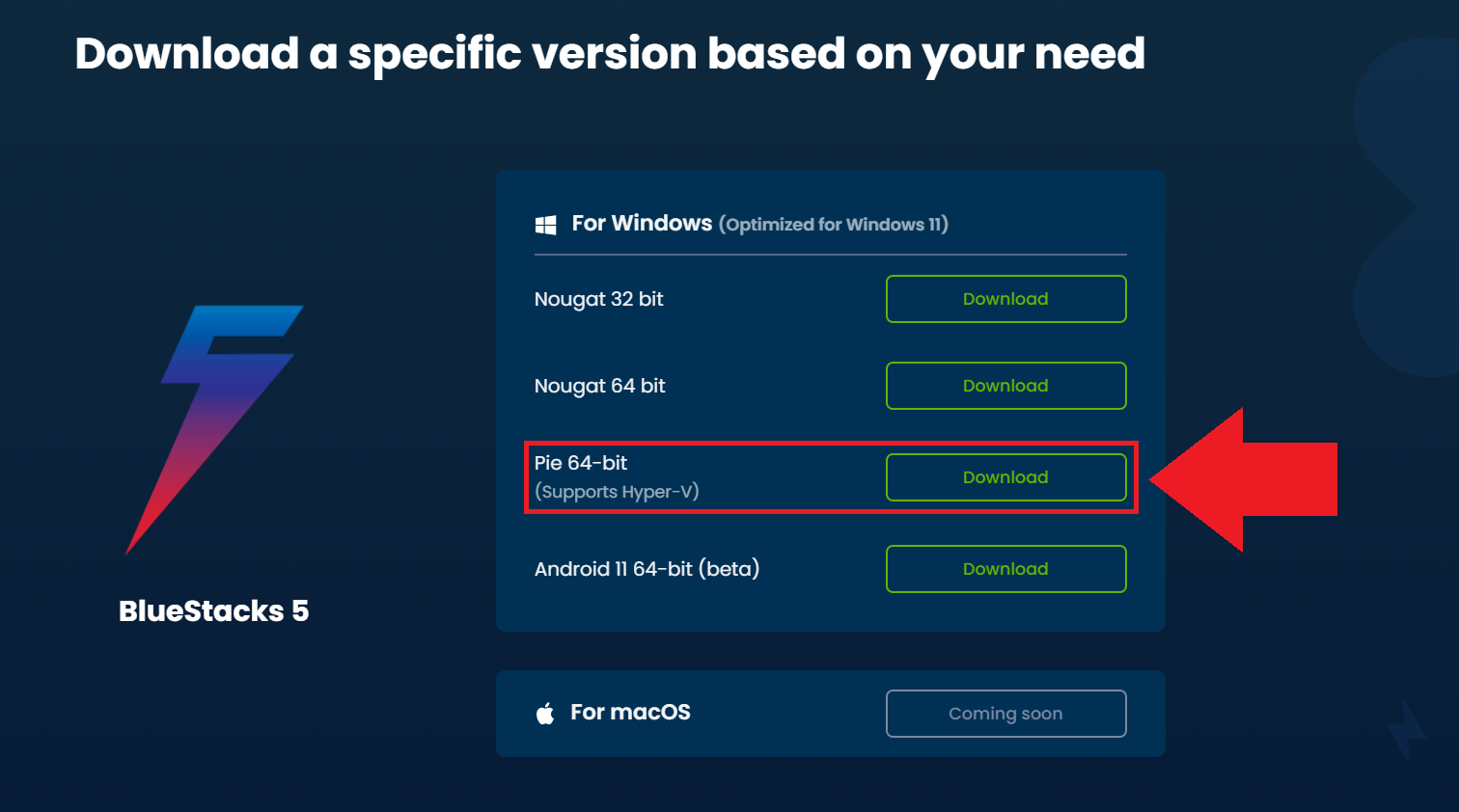 How to create a Pie 64-bit instance on BlueStacks 5 – BlueStacks