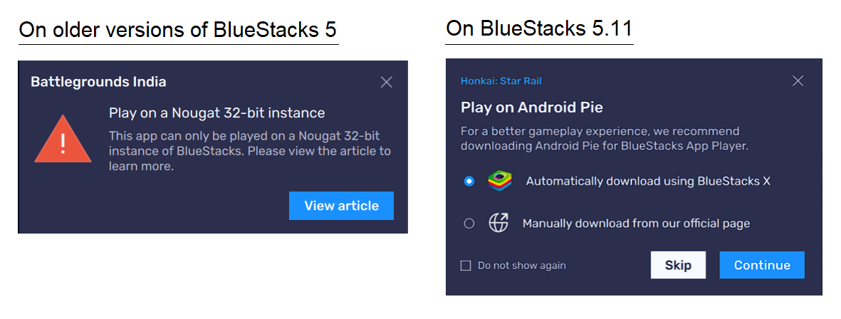 Por que vejo um pop-up Download adicional necessário no BlueStacks 5 –  Suporte BlueStacks