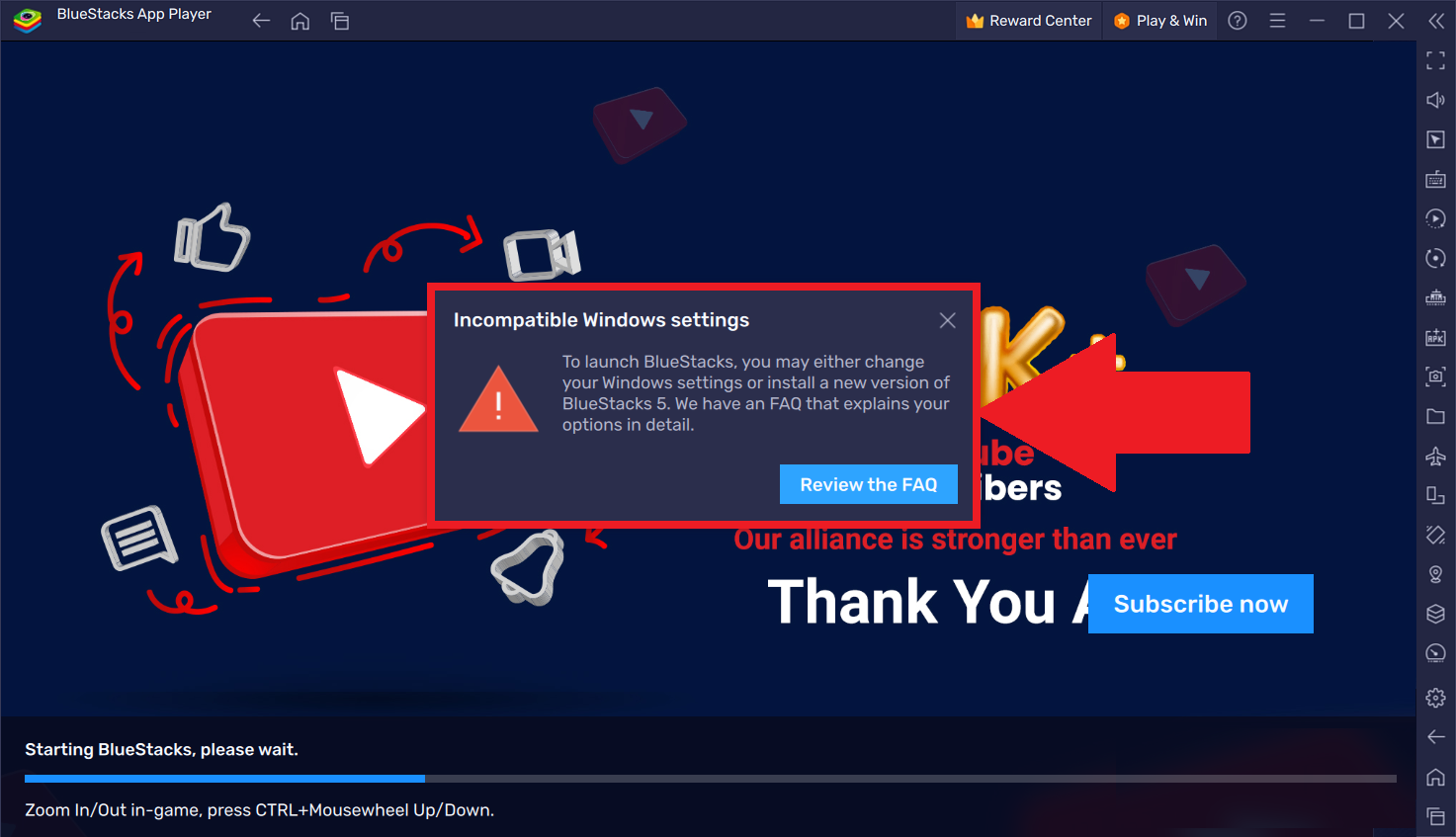 開啟 HyperV 時 BlueStacks 5 上“不相容的 Windows 設定”的解決方案 BlueStacks 支援中心
