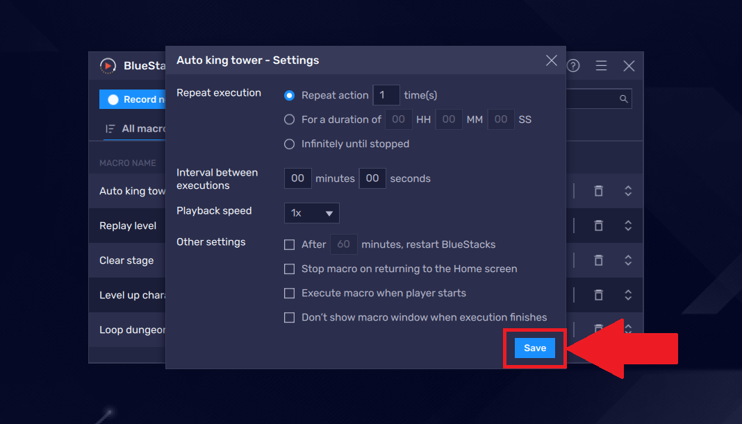 stop bluestacks X from Auto Opening when launching app from short