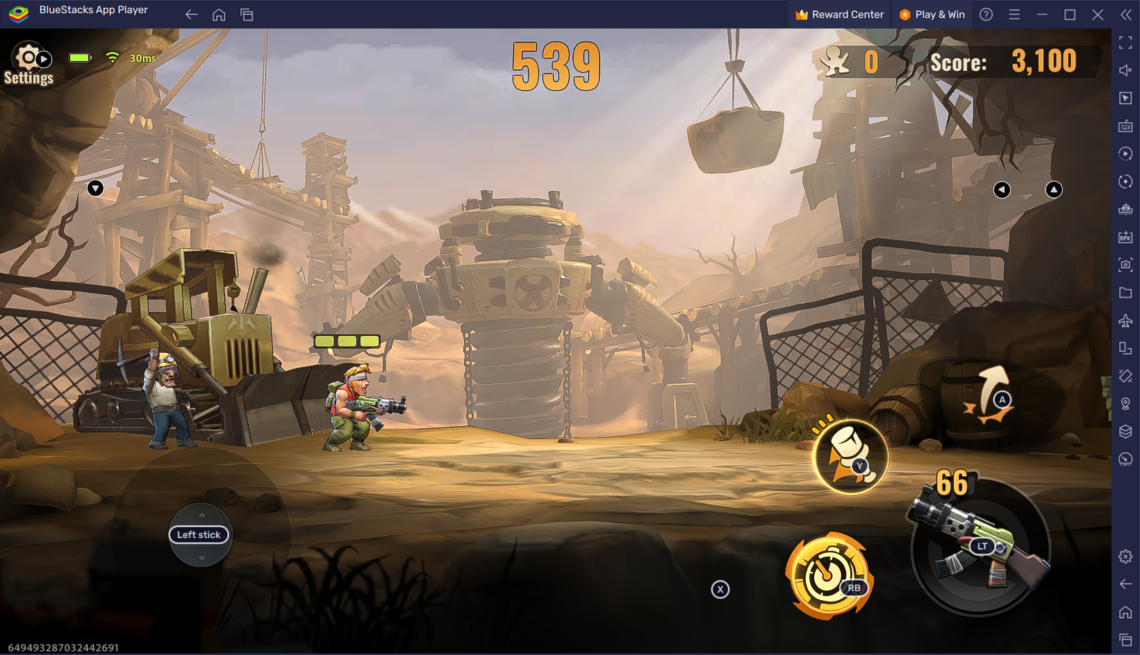 Управление в Metal Slug: Awakening на BlueStacks 5 – Поддержка BlueStacks