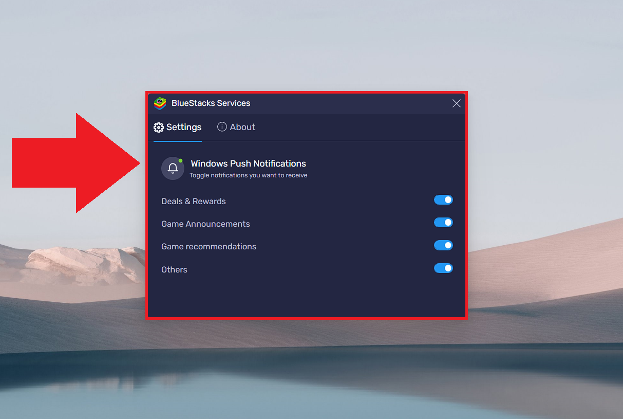 Управление уведомлениями в BlueStacks Services – Поддержка BlueStacks