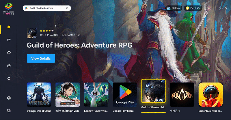 Play Android games in the browser with BlueStacks X