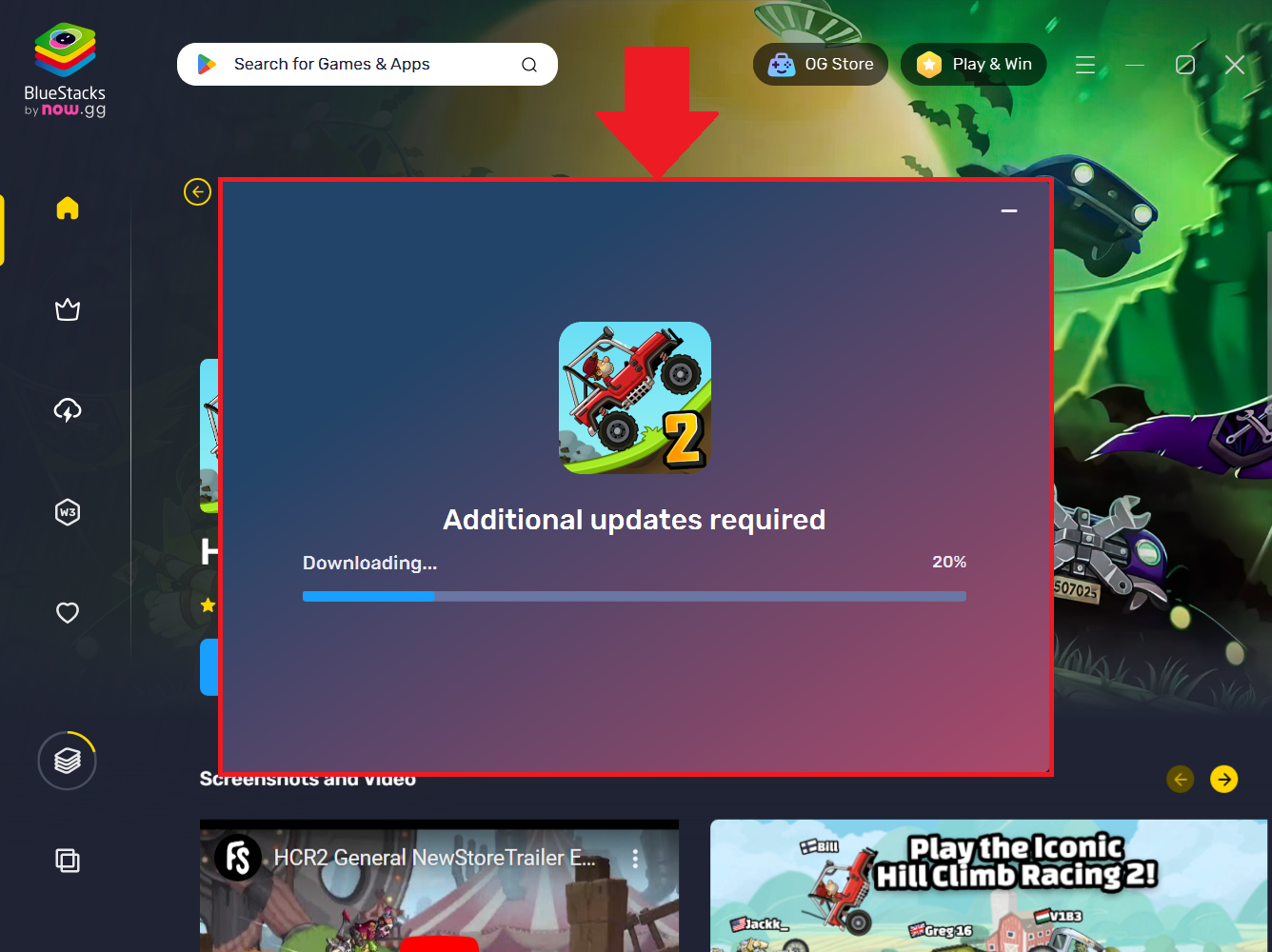Lösung für BlueStacks, das aufgrund eines WindowsUpdates nicht mit