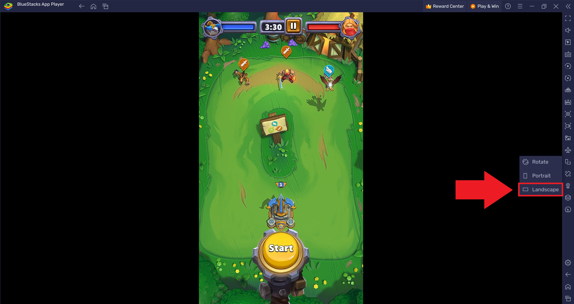 Как играть в Warcraft Rumble в ландшафтном режиме на BlueStacks 5 –  Поддержка BlueStacks