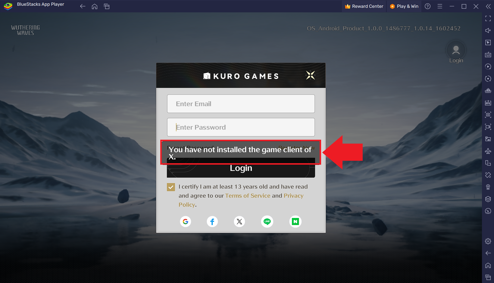 How to log in to Wuthering Waves using your Twitter or Naver account on  BlueStacks 5 – BlueStacks Support