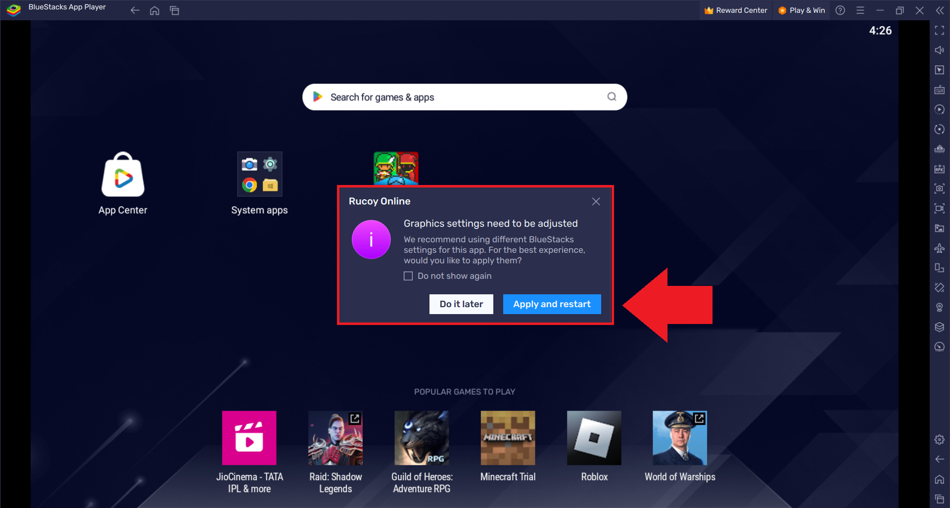 Qué renderizador de gráficos seleccionar en BlueStacks 5 – BlueStacks Apoyo