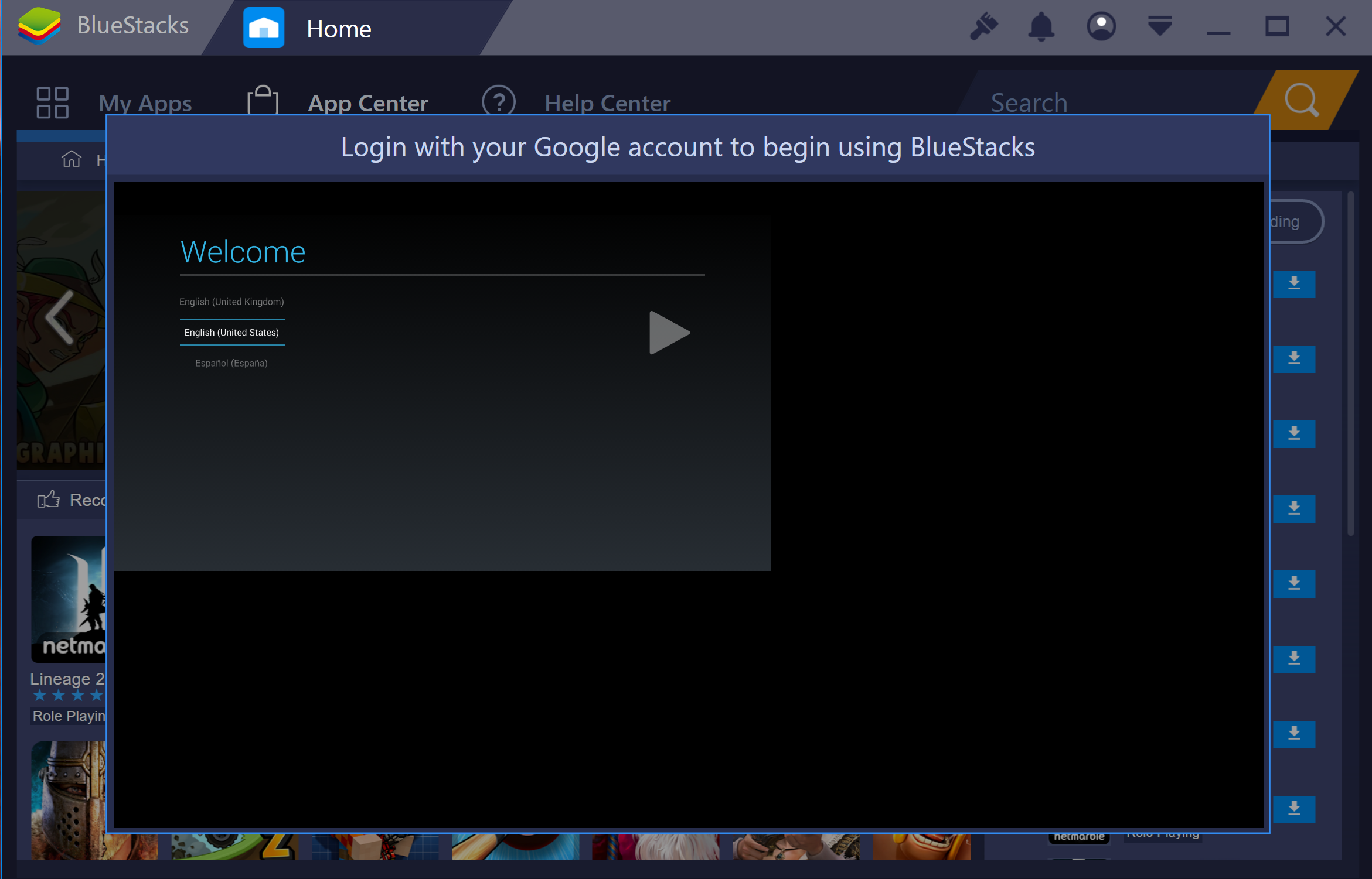 Bluestacks not loading windows 10 7