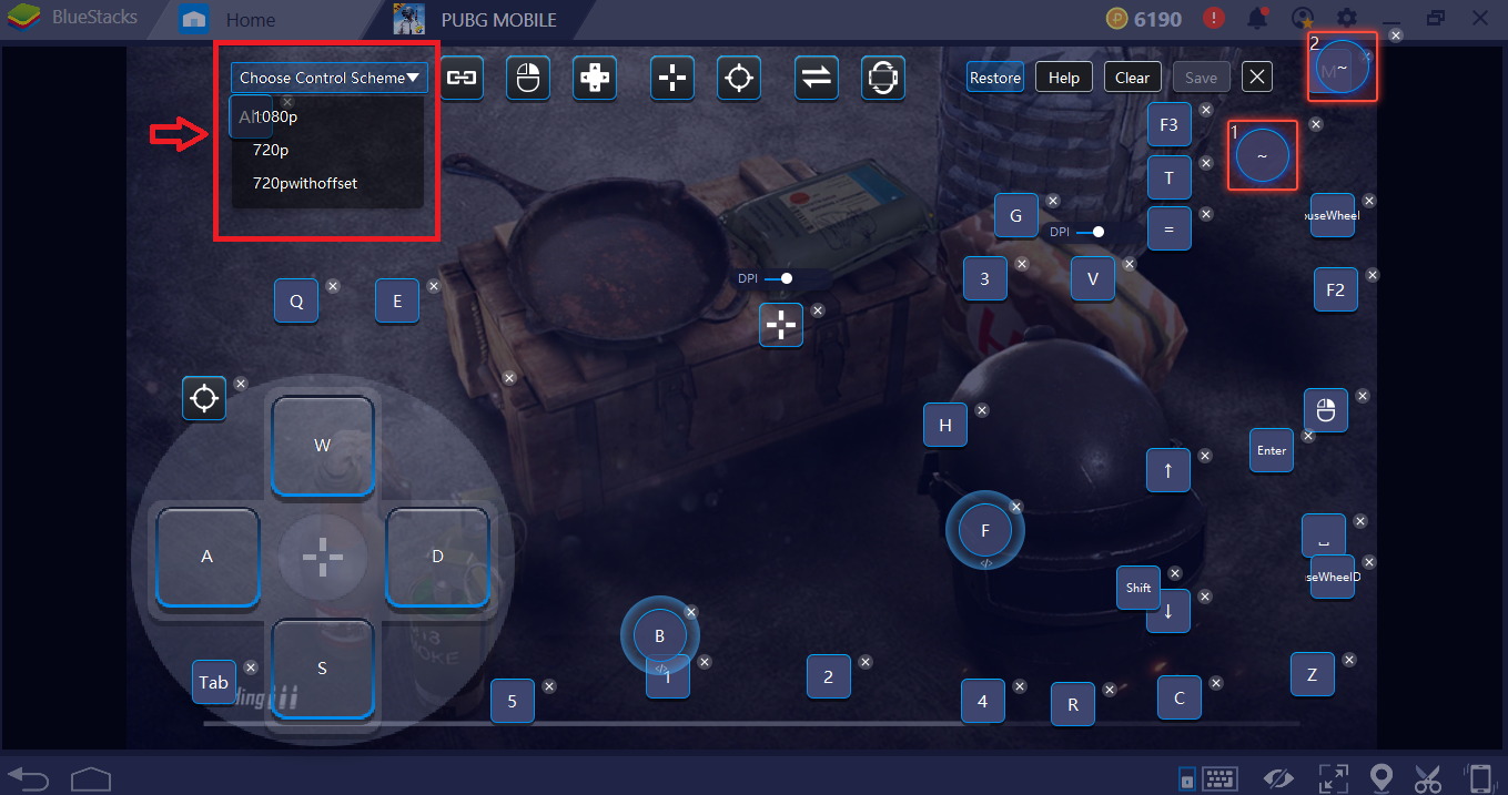 bluestacks pubg controls