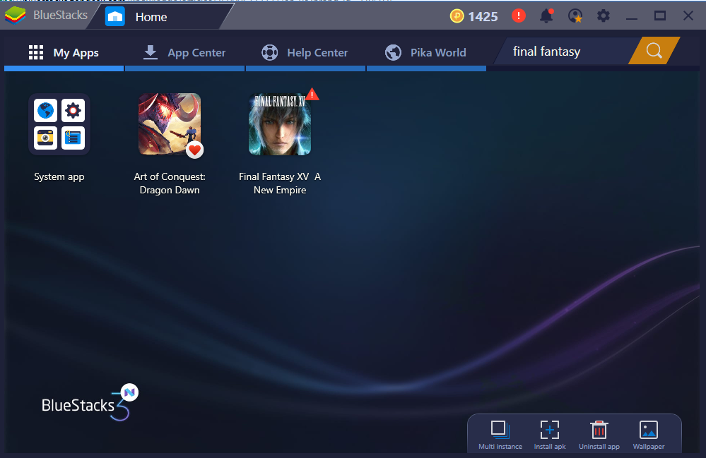 bluestacks game black screen