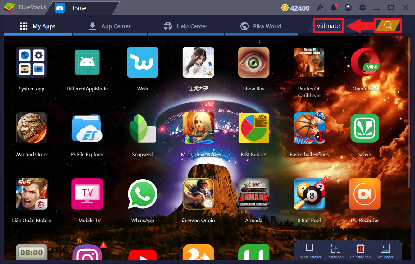 bluestacks загрузить фото