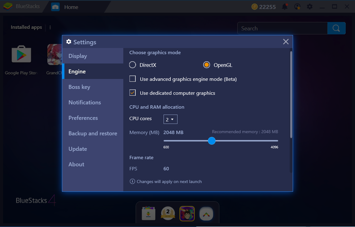 How Can I Change The Graphics Mode On Bluestacks 4 Bluestacks Support