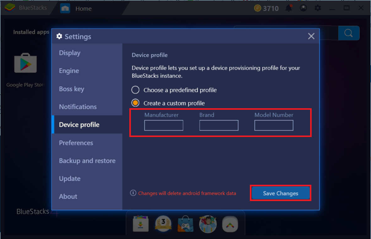 How Can I Switch The Device Profile On Bluestacks 4 Bluestacks Support