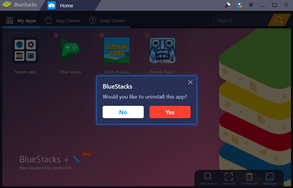 how to unistall bluestacks entirely