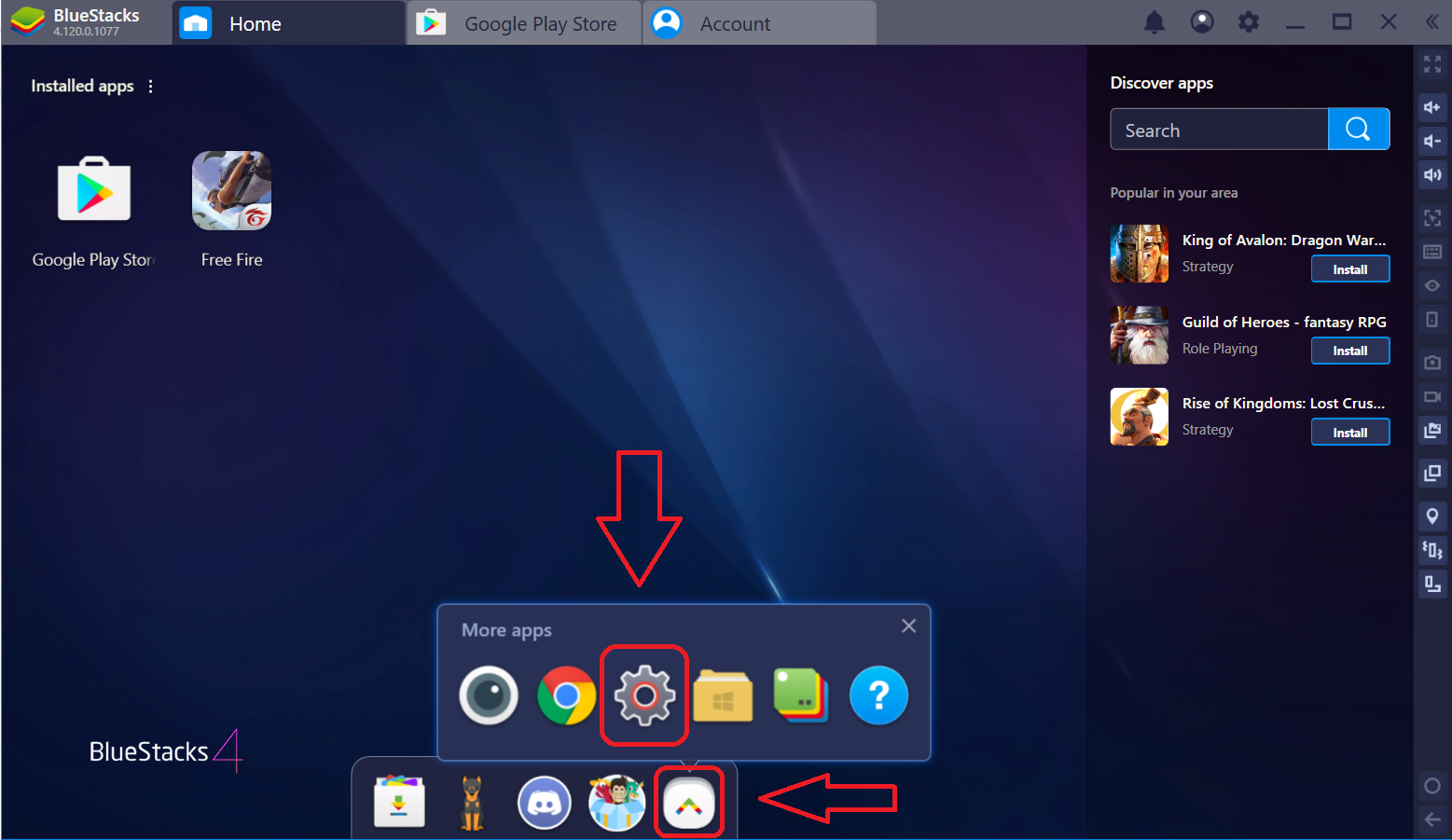 how to change google account in bluestacks 4