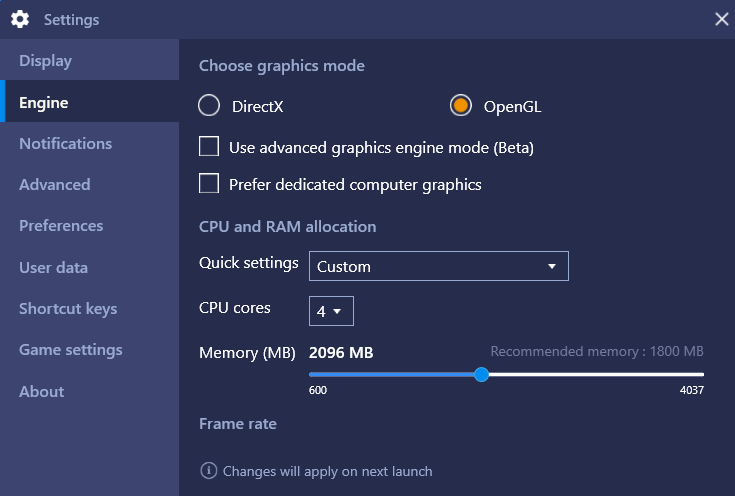 quick cpu performance slider