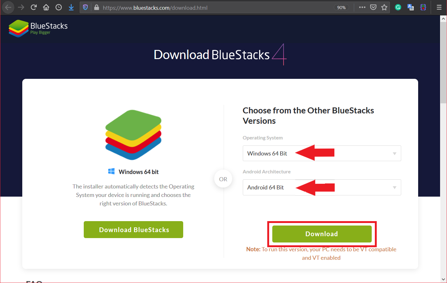 bluestacks play store download pending