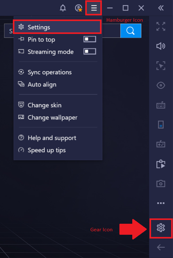 Bluestacks 4 150 How To Customize Settings Menu Bluestacks Support