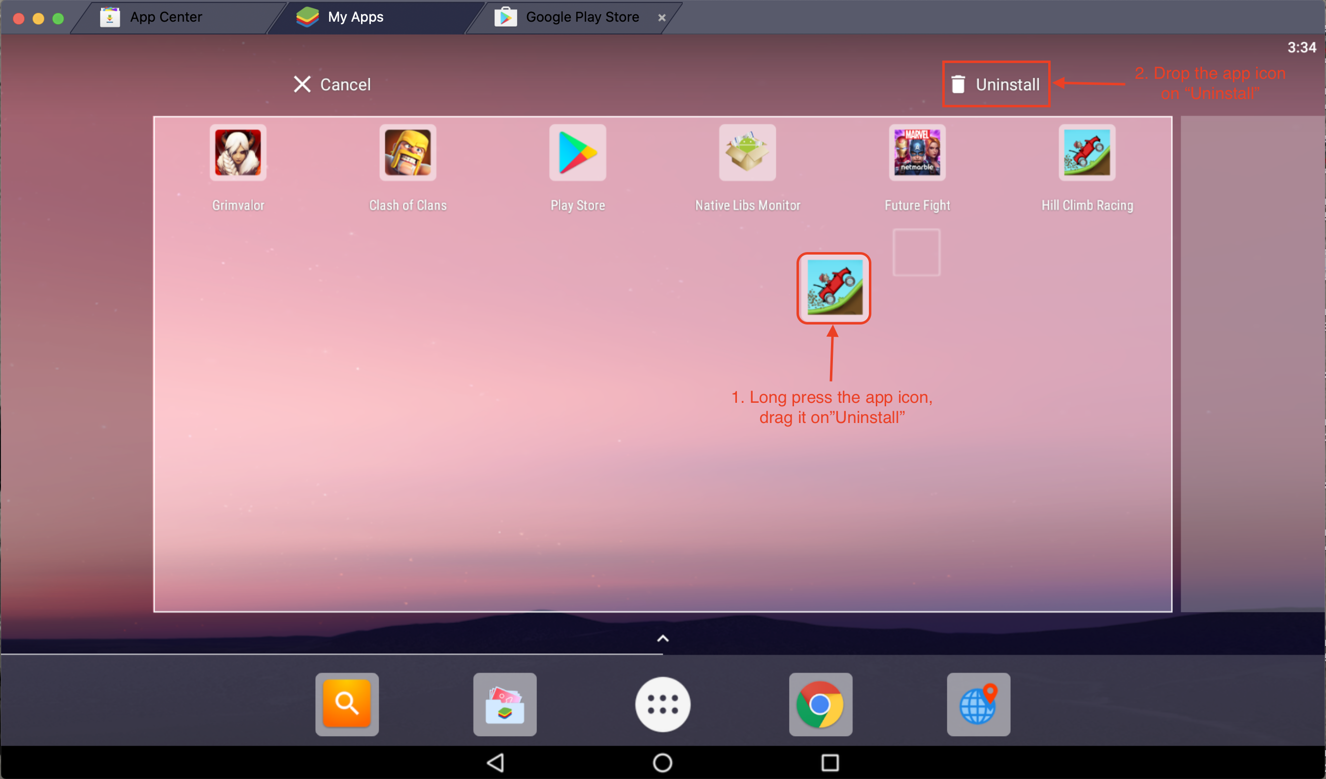 how to unistall bluestacks completely