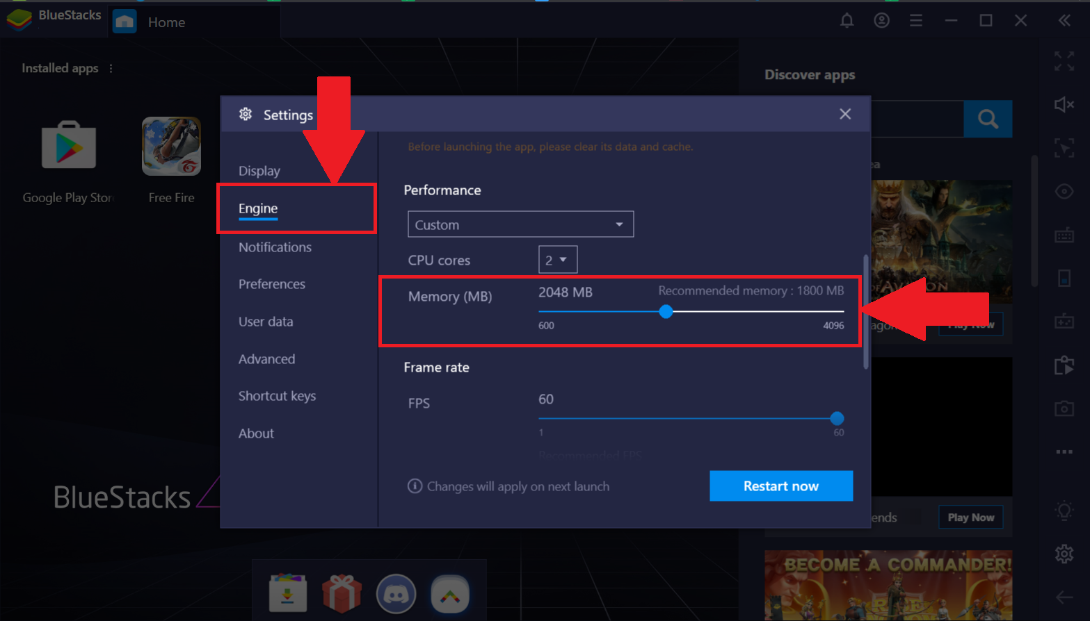 Recommended Settings For Free Fire Bluestacks Support