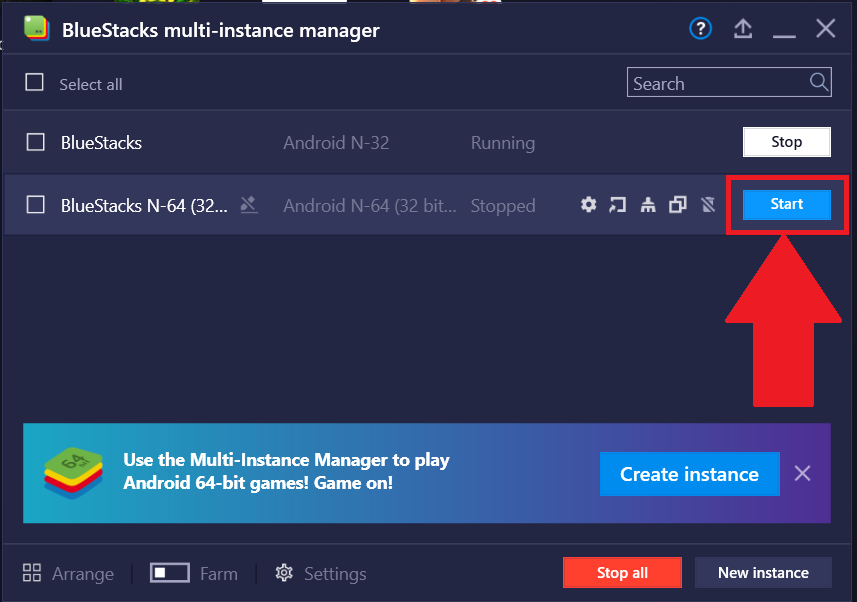 nox multi instance manager internet connection error please try again