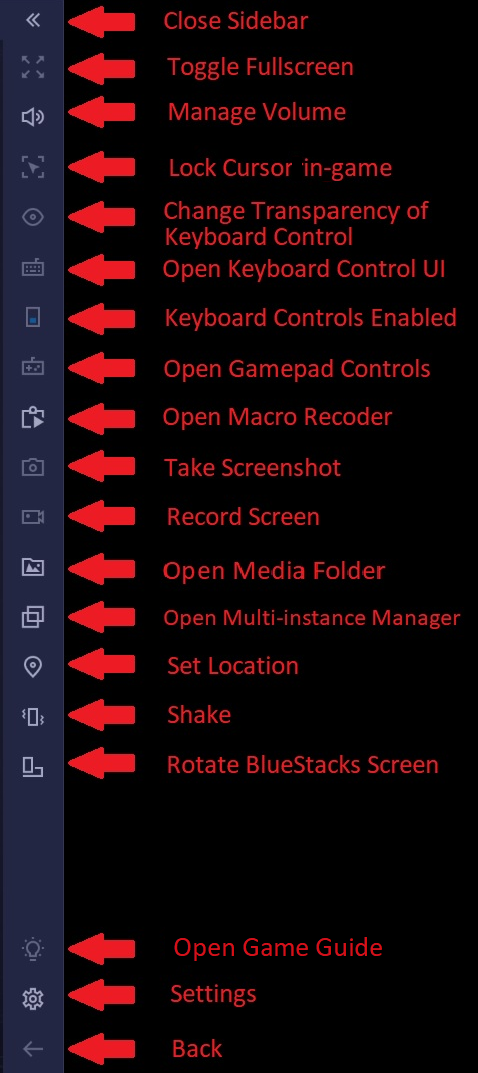 Side Toolbar In Bluestacks 4 190 And Below Bluestacks Support