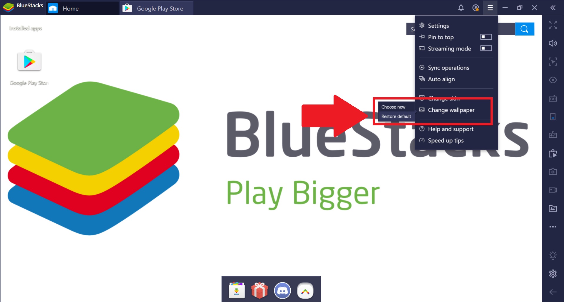 how to change android version in bluestacks 5