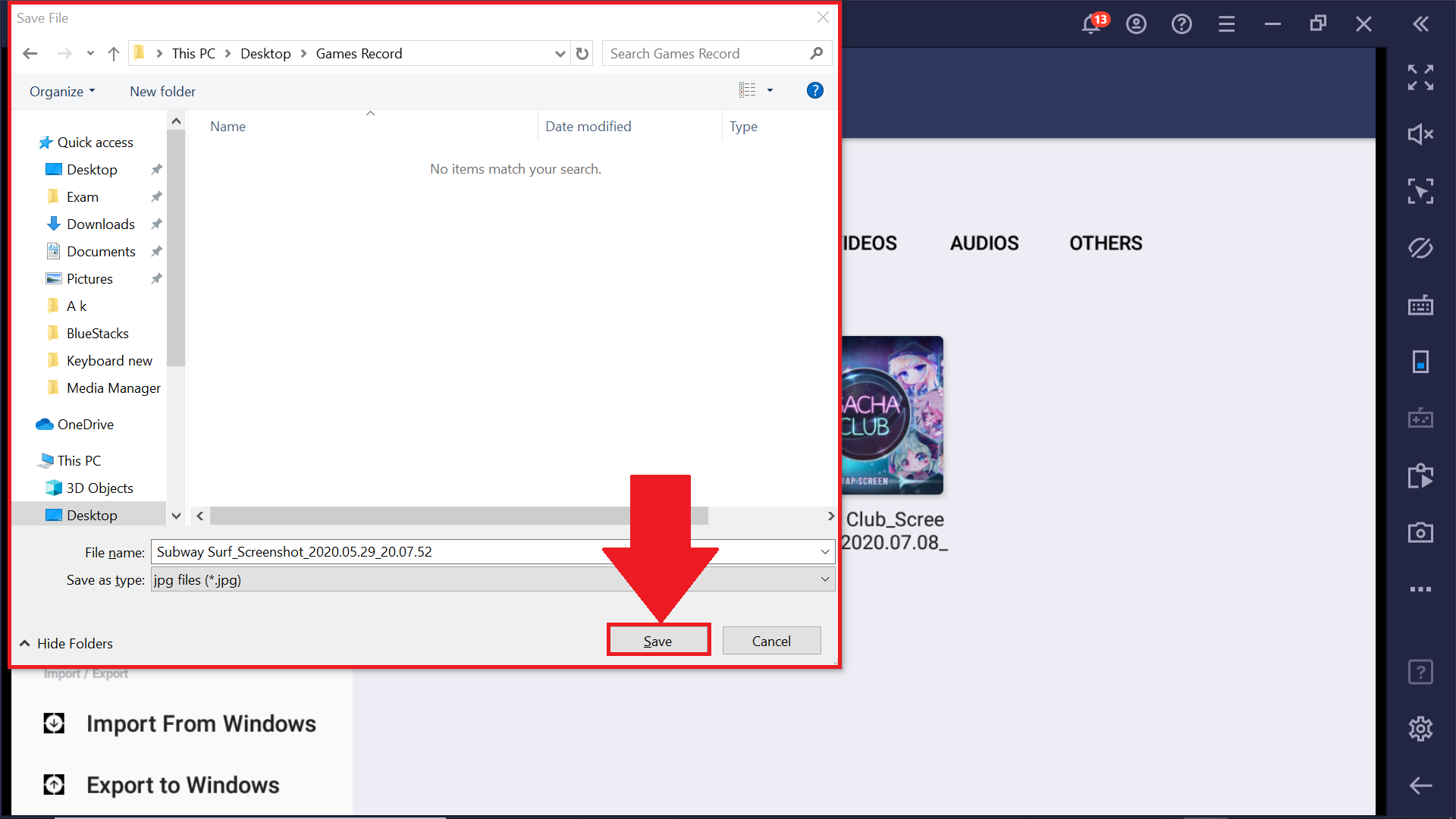 how to transfer files from bluestacks to pc