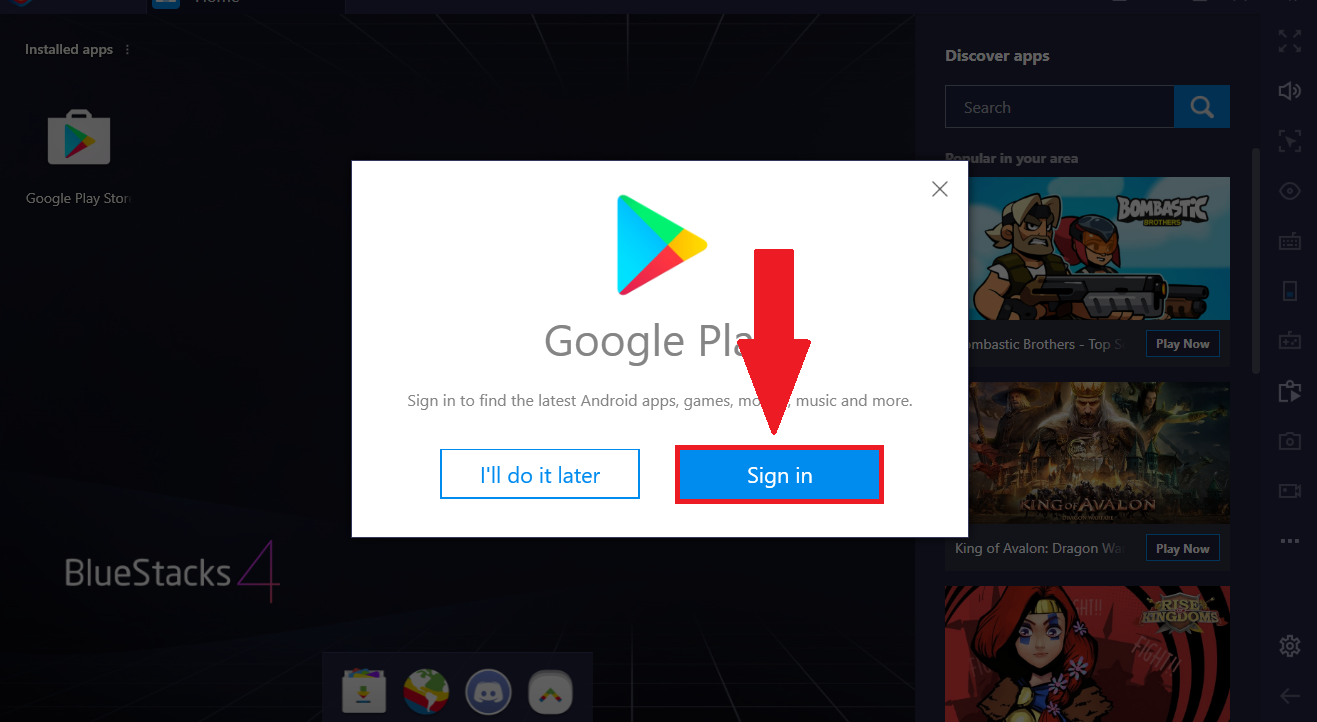 bluestacks play store not working