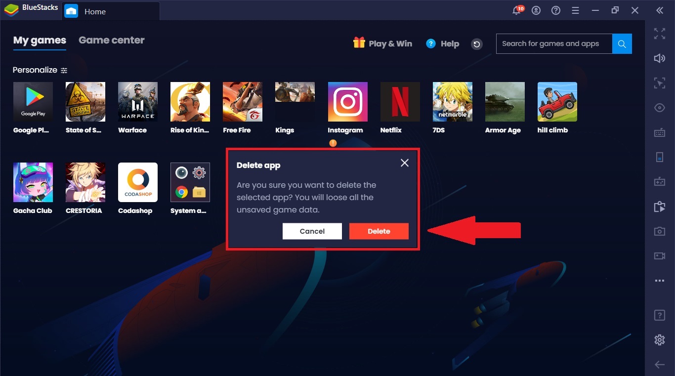 bluestacks mobile network not available