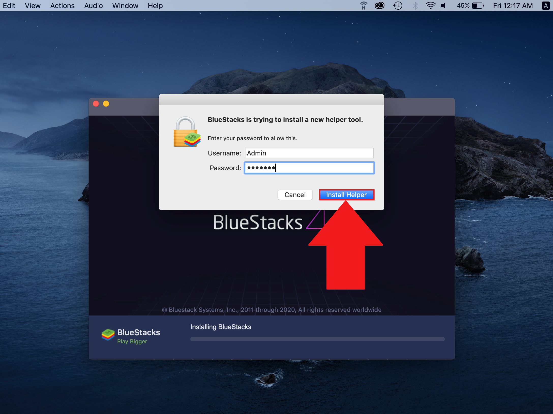 bluestacks bigsur