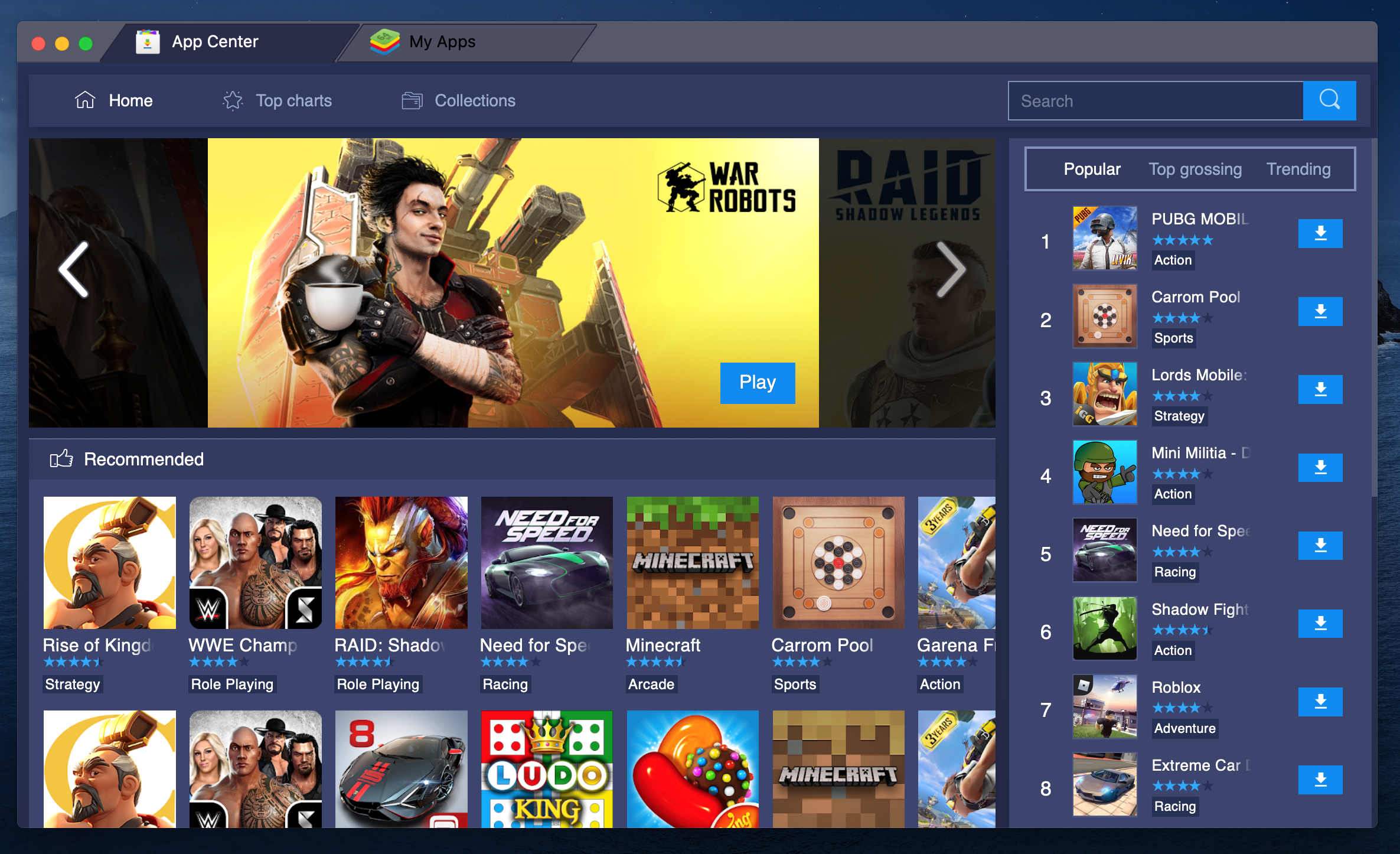 Bluestacks app player mac download chip