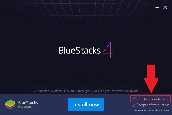 bluestacks 3 install an email for endless frontier?