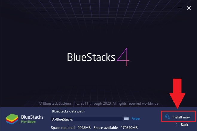 BlueStacks 5.13.210.1007 instaling