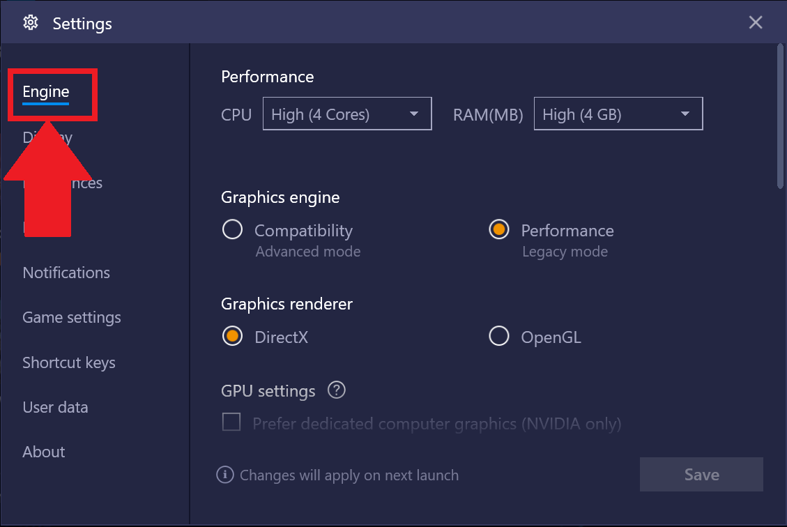 bluestacks 5 low end pc settings