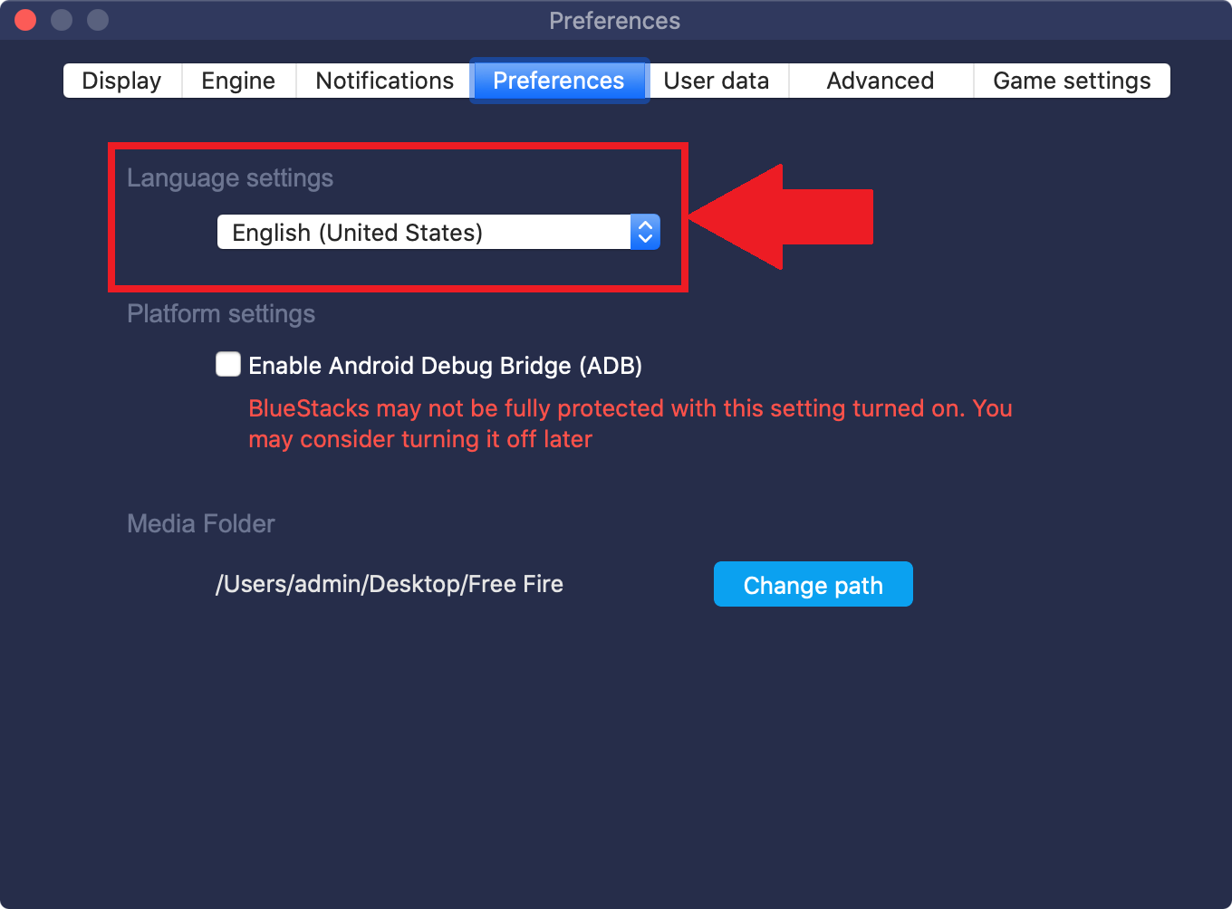 Bluestacks mac os settings mac