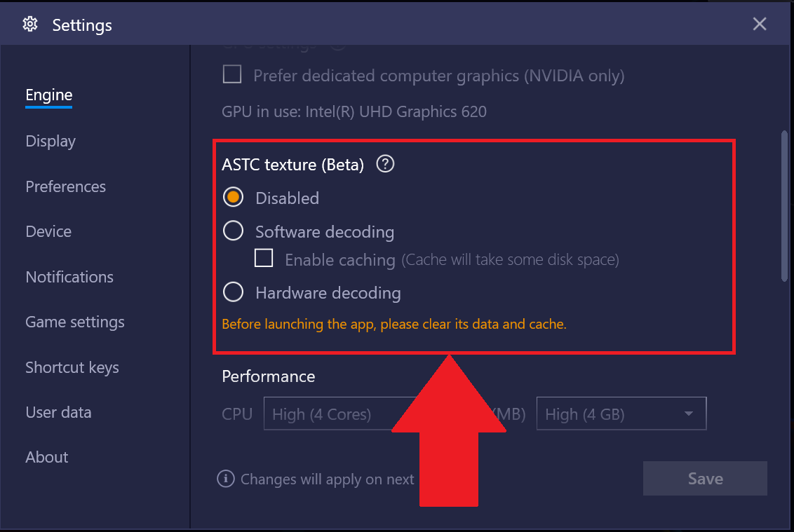 set mac address for bluestacks