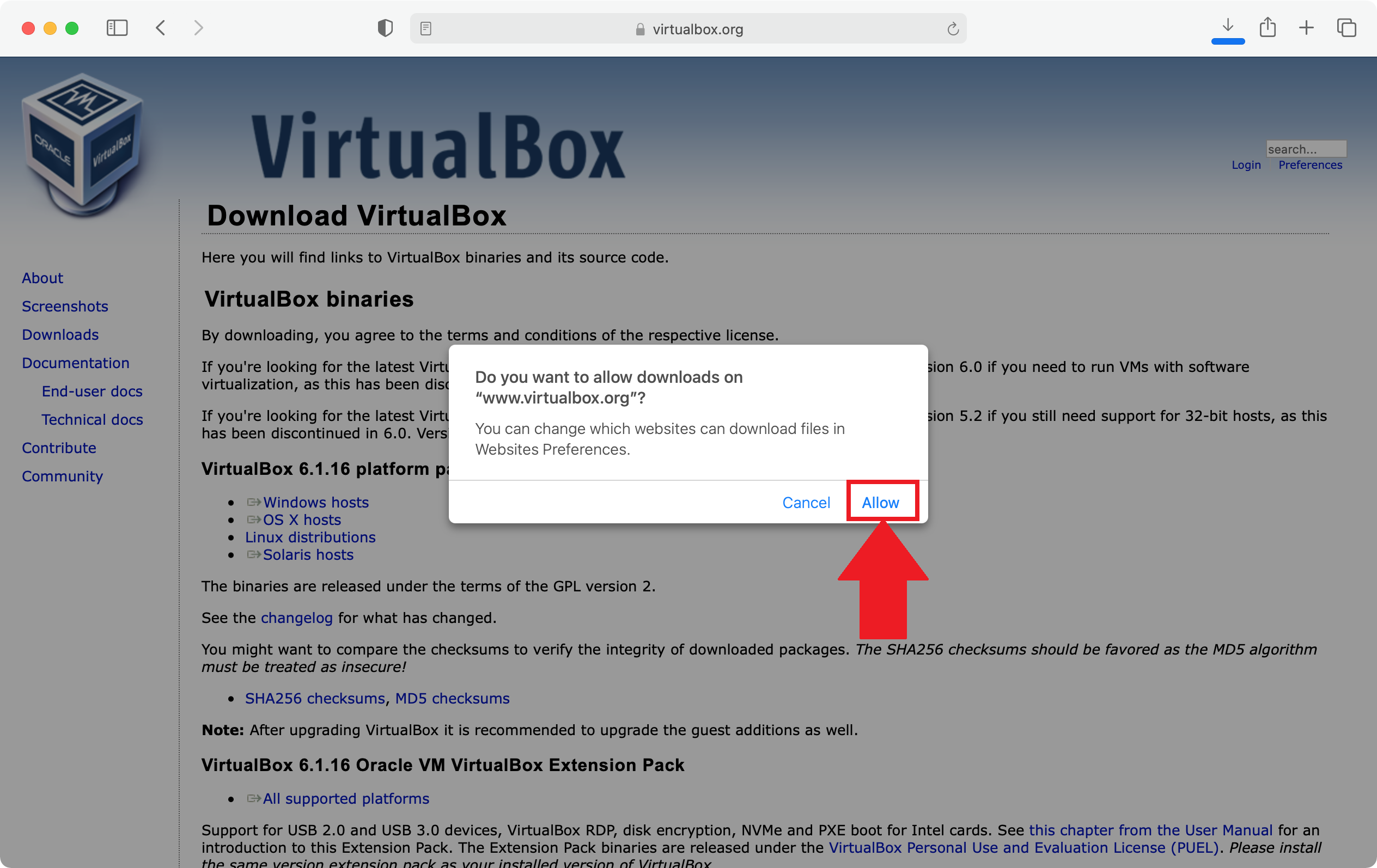 virtualbox macos 11