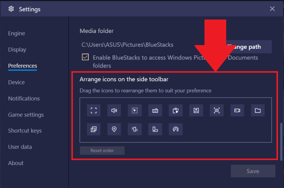 discobrick settings menu