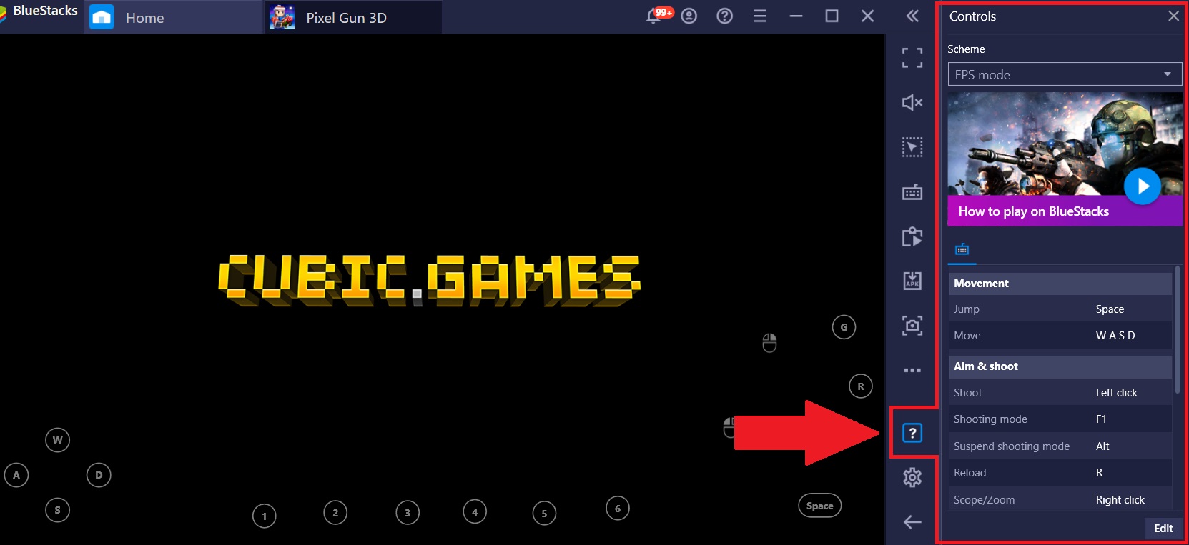 how to use bluestacks with pixle gun 3