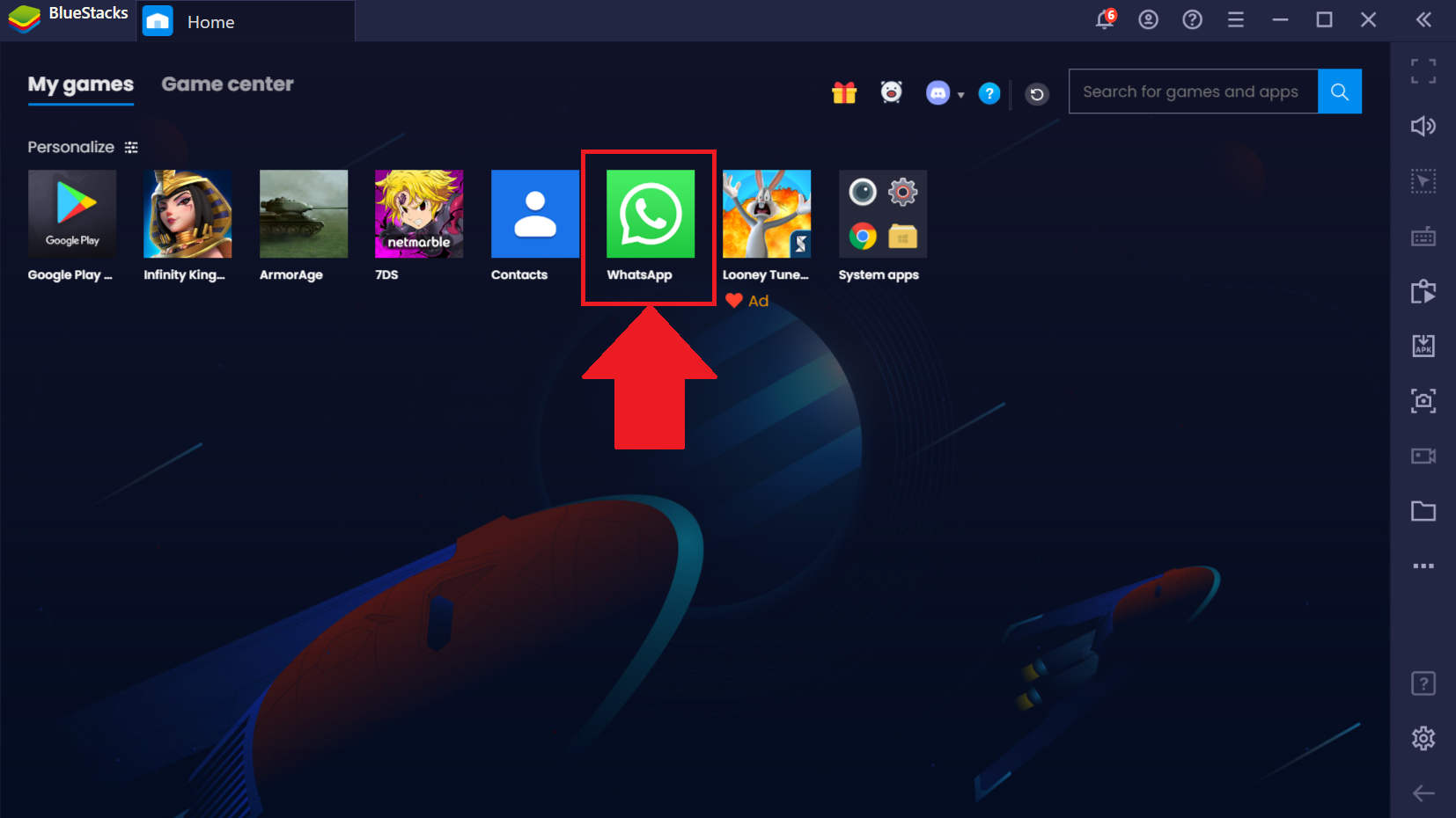 how to enable app sync in bluestacks