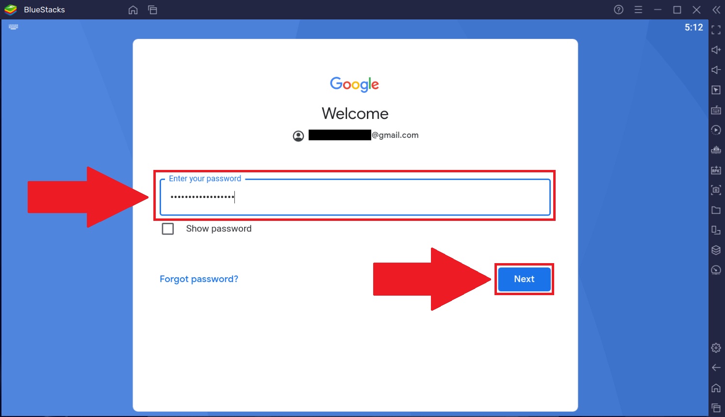 How login to Google Play Store on BlueStacks 5 –