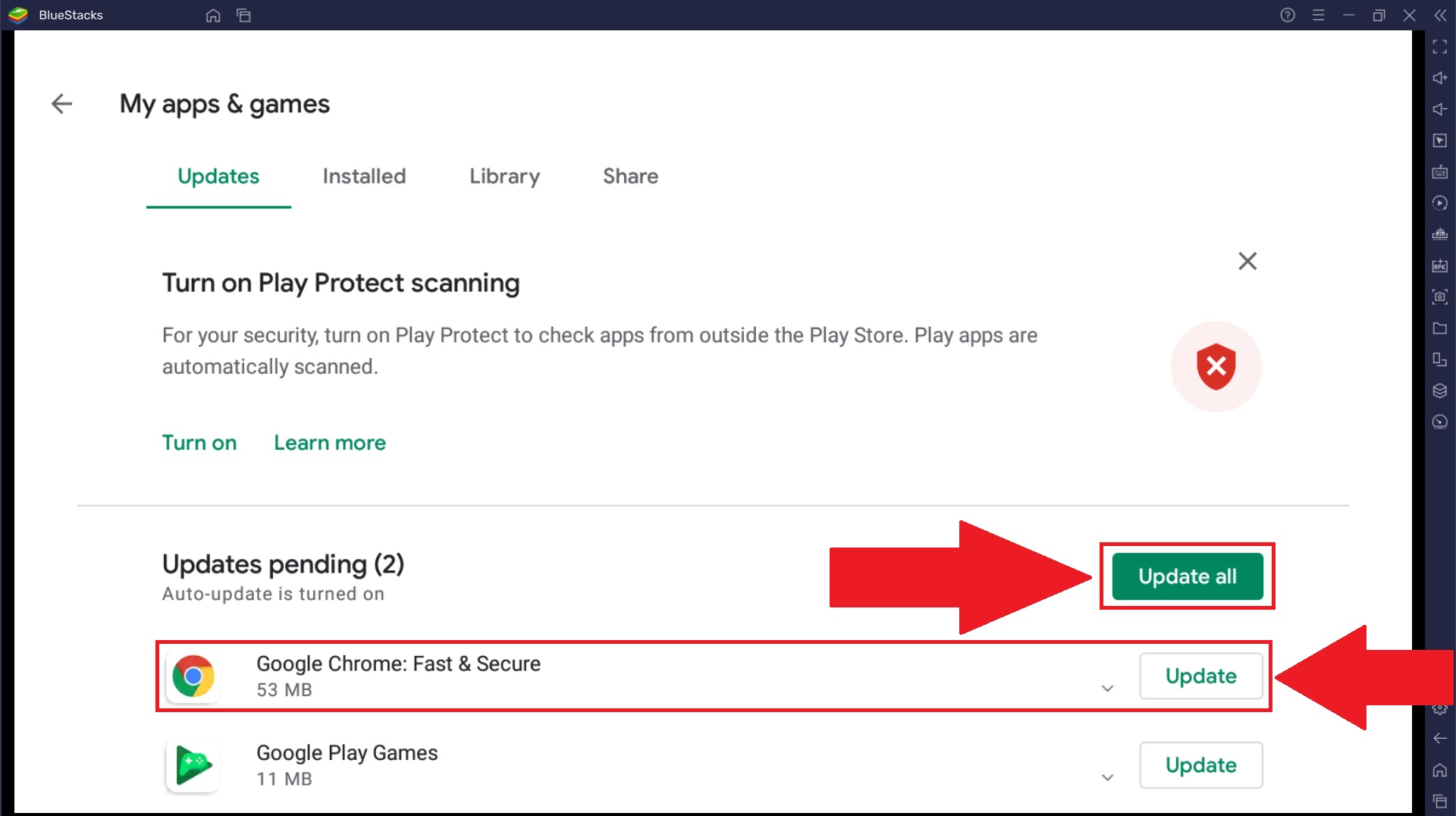 How To Update Apps From Google Play Store On Bluestacks 5 Bluestacks Support