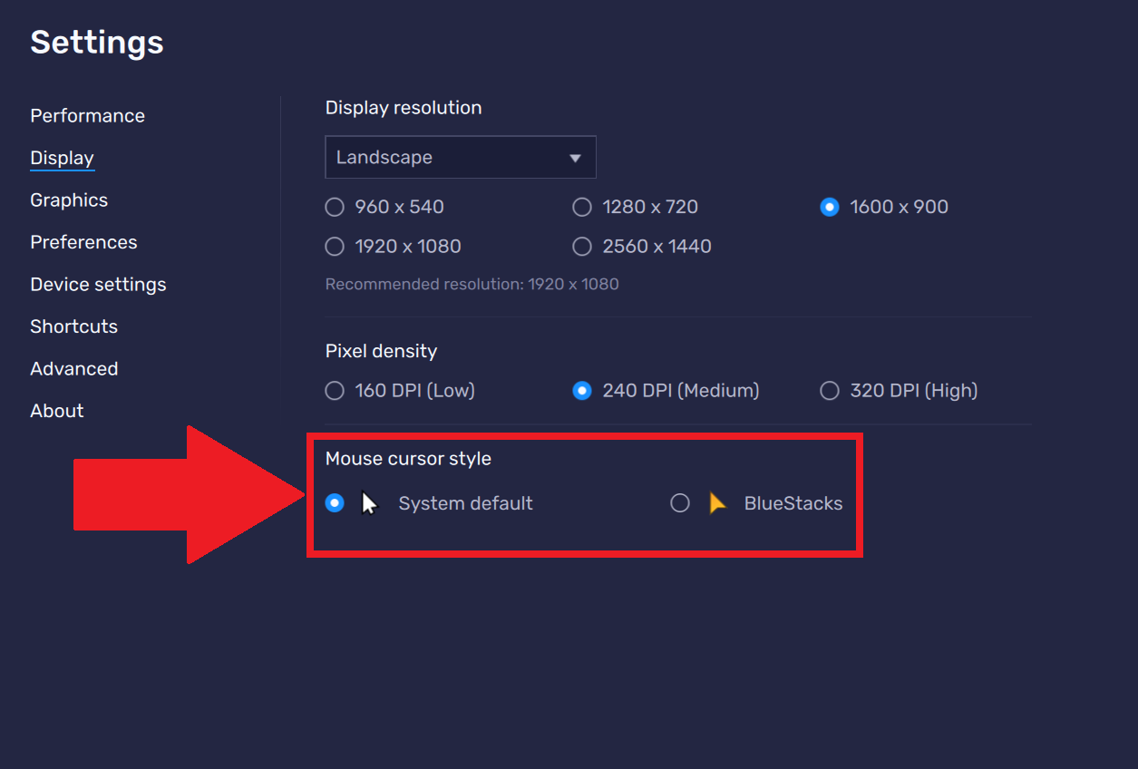 bluestacks 3 cursor x y coordinates